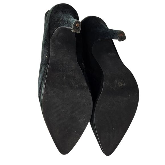 Colin Stuart Black Suede Pointed Toe Heeled Boots – Size 9B - Picture 5 of 7